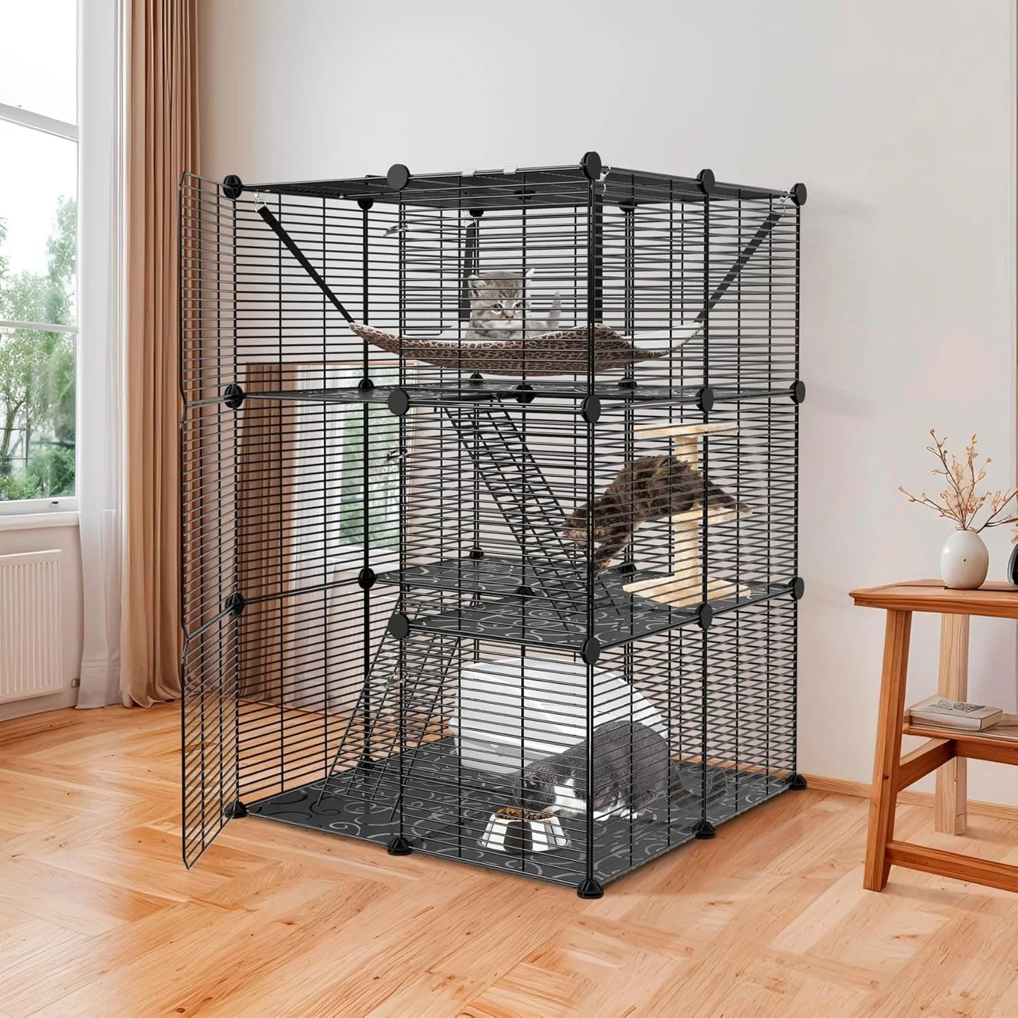 3-Tier Cat Cage Indoor Cat Enclosure
