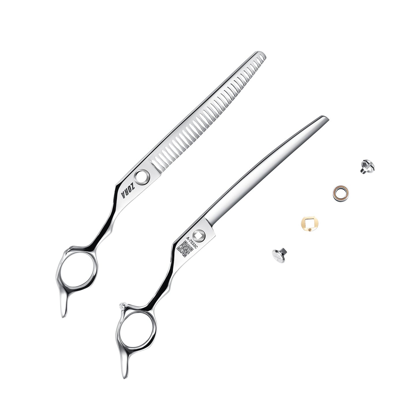 Zora Pet Grooming Curved Blender Shear