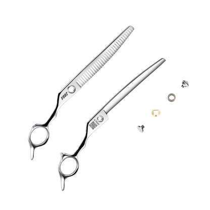 Zora Pet Grooming Curved Blender Shear