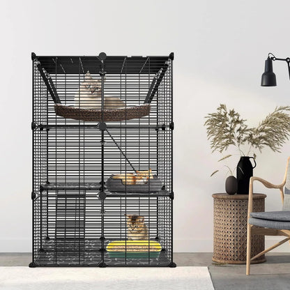 3-Tier Cat Cage Indoor Cat Enclosure