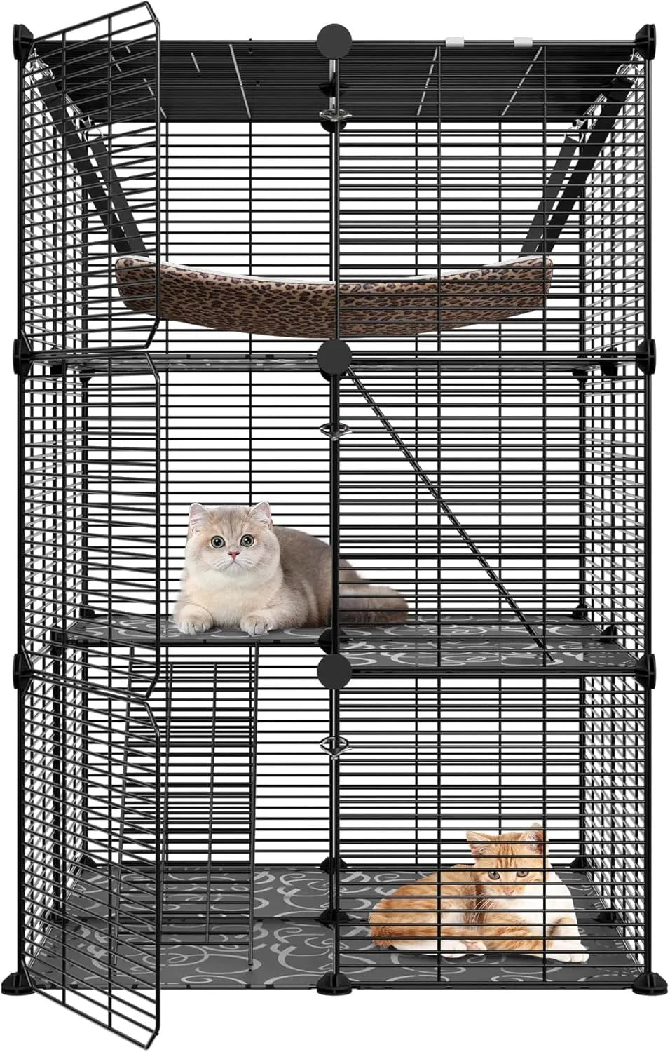 3-Tier Cat Cage Indoor Cat Enclosure