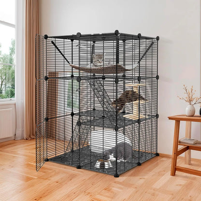 3-Tier Cat Cage Indoor Cat Enclosure