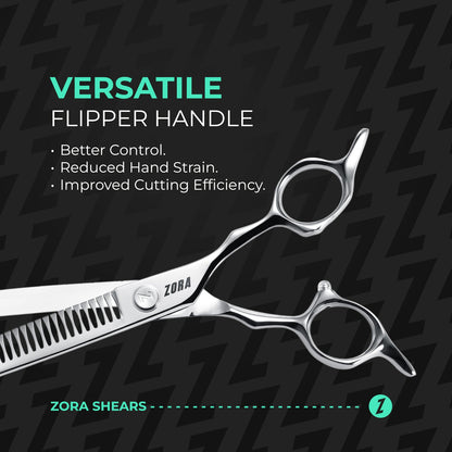 Zora Pet Grooming Curved Blender Shear