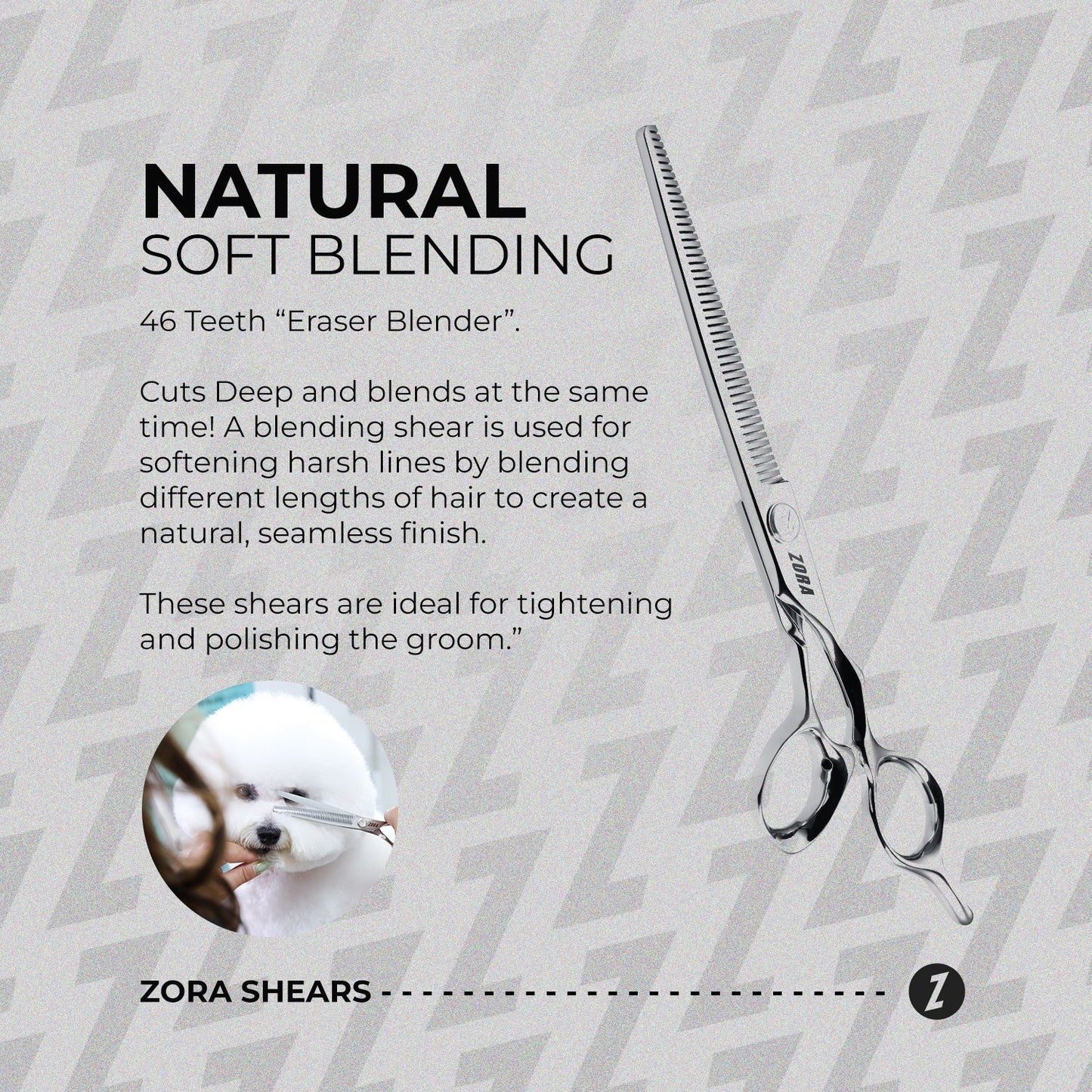 Zora Pet Grooming Blender Shear