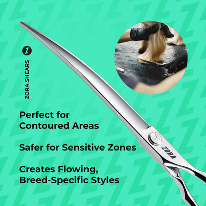 Zora Pet Grooming Curved Shear