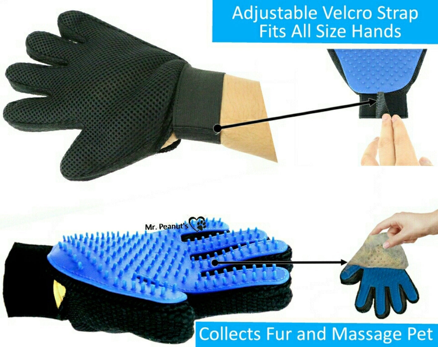 Silicone Pet Grooming Gloves