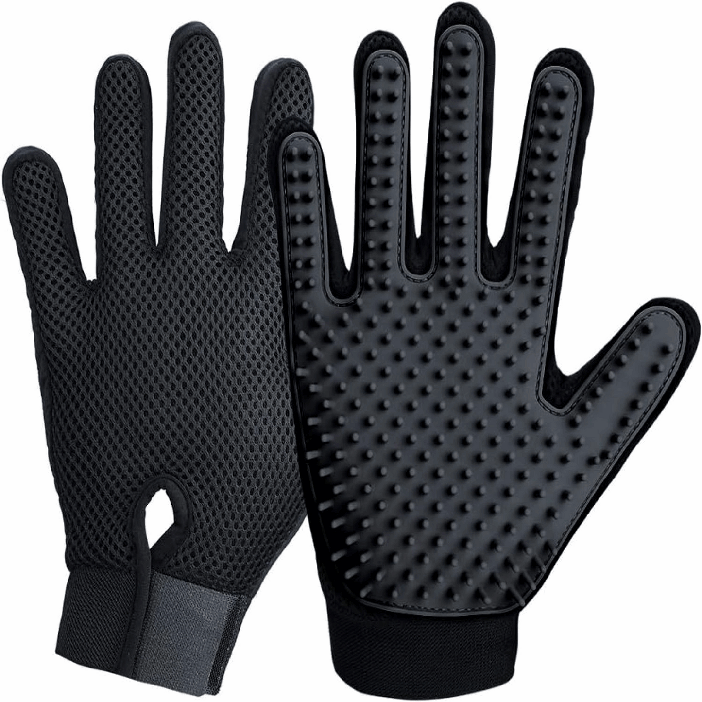 Silicone Pet Grooming Gloves – Fur Remover Mittens, 1 Pair